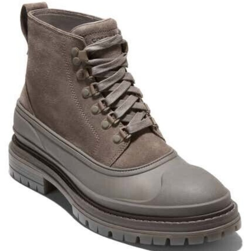 COLE HAAN STRATTON SHROUD MOREL SUEDE WATERPROOF BOOTS